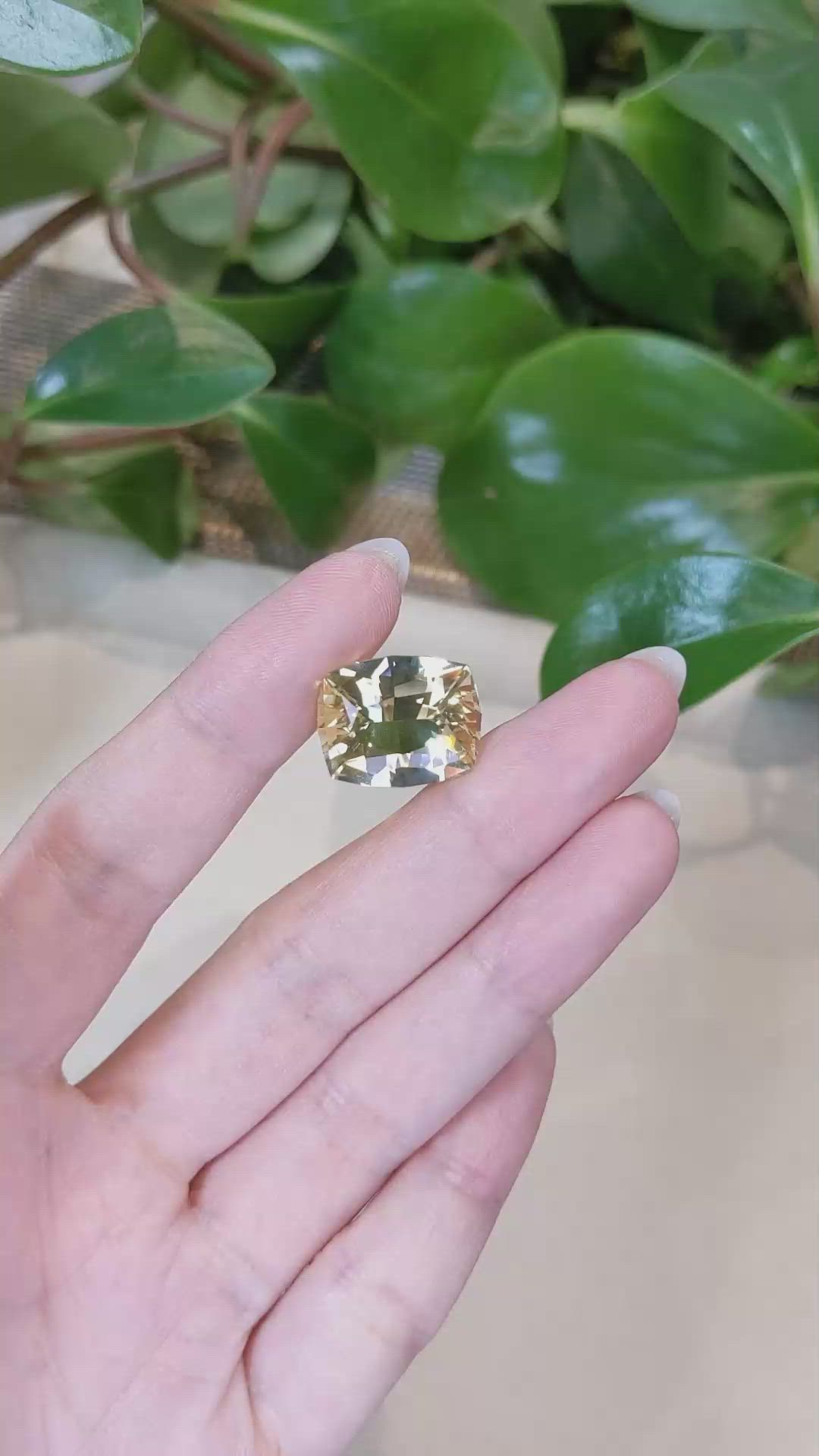 12.52 Ct. Yellow Scapolite from Brazil Size Video