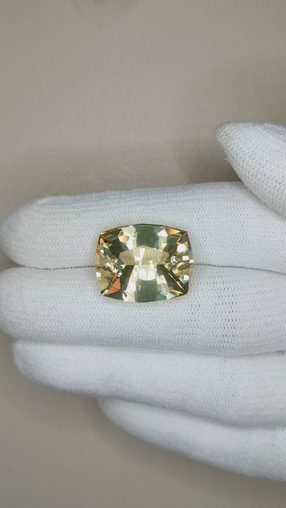 12.52 Ct. Yellow Scapolite from Brazil Size Video