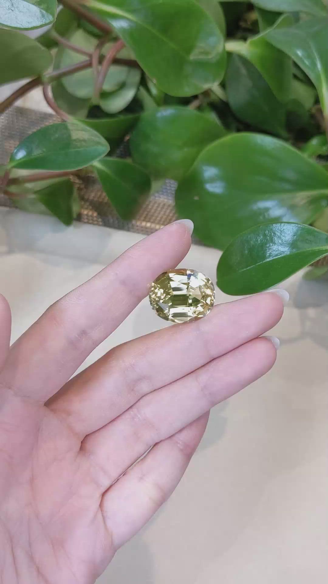 18.69 Ct. Scapolite from Brazil Size Video