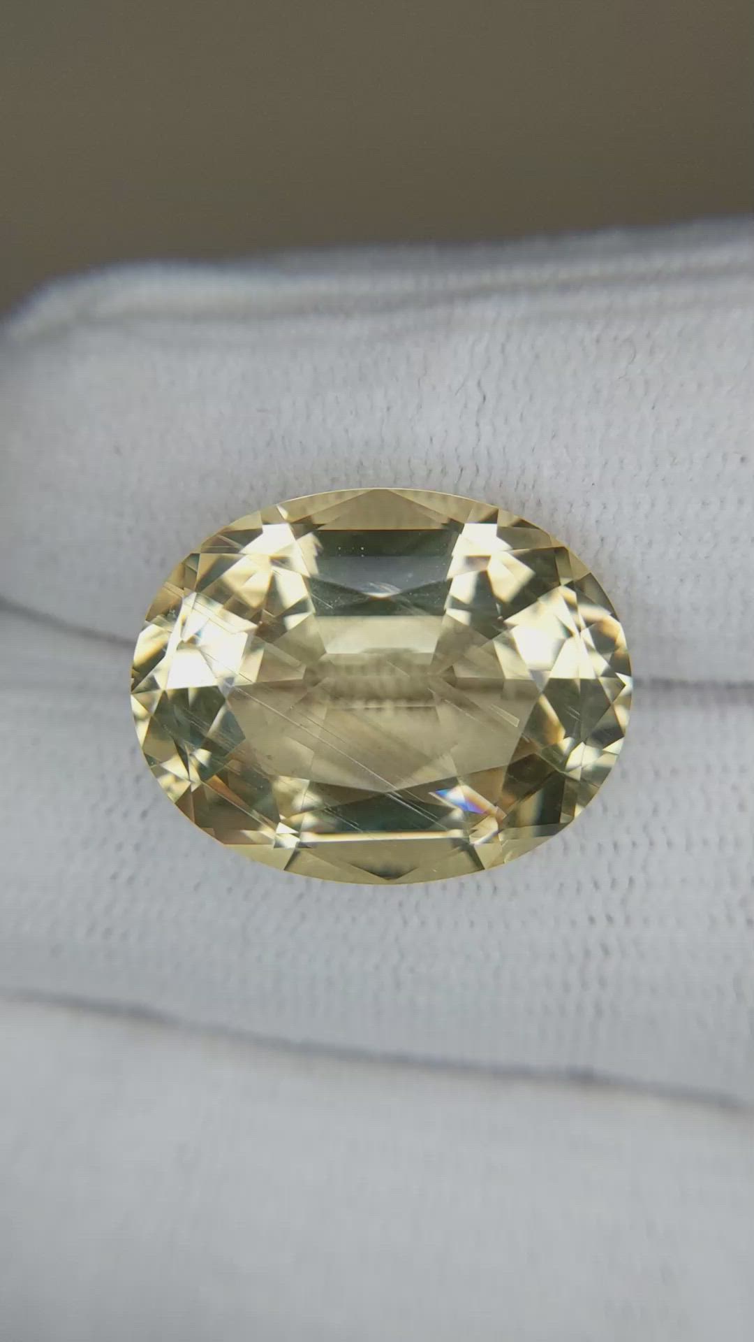16.72 Ct. Yellow Scapolite from Brazil Size Video