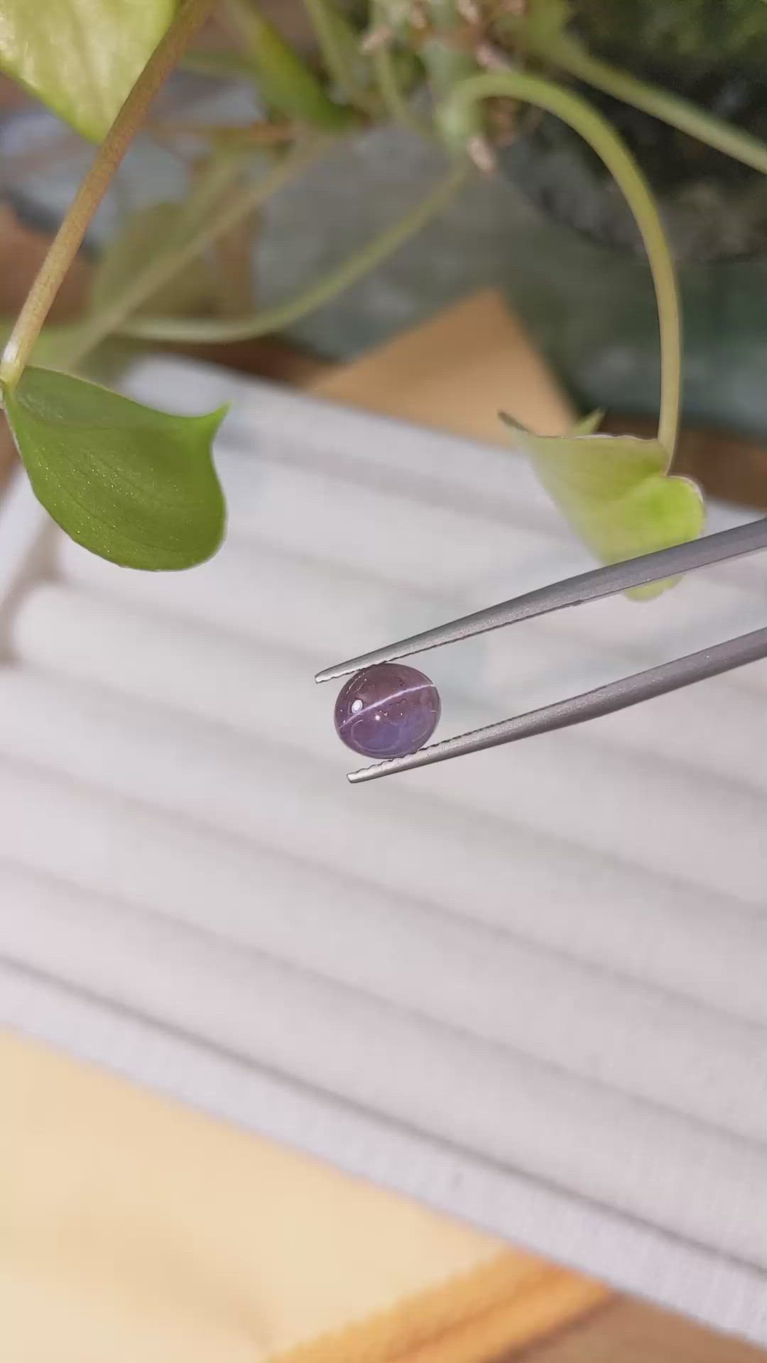 3.01 Ct. Cabochon Alexandrite from Ceylon (Sri Lanka) Size Video