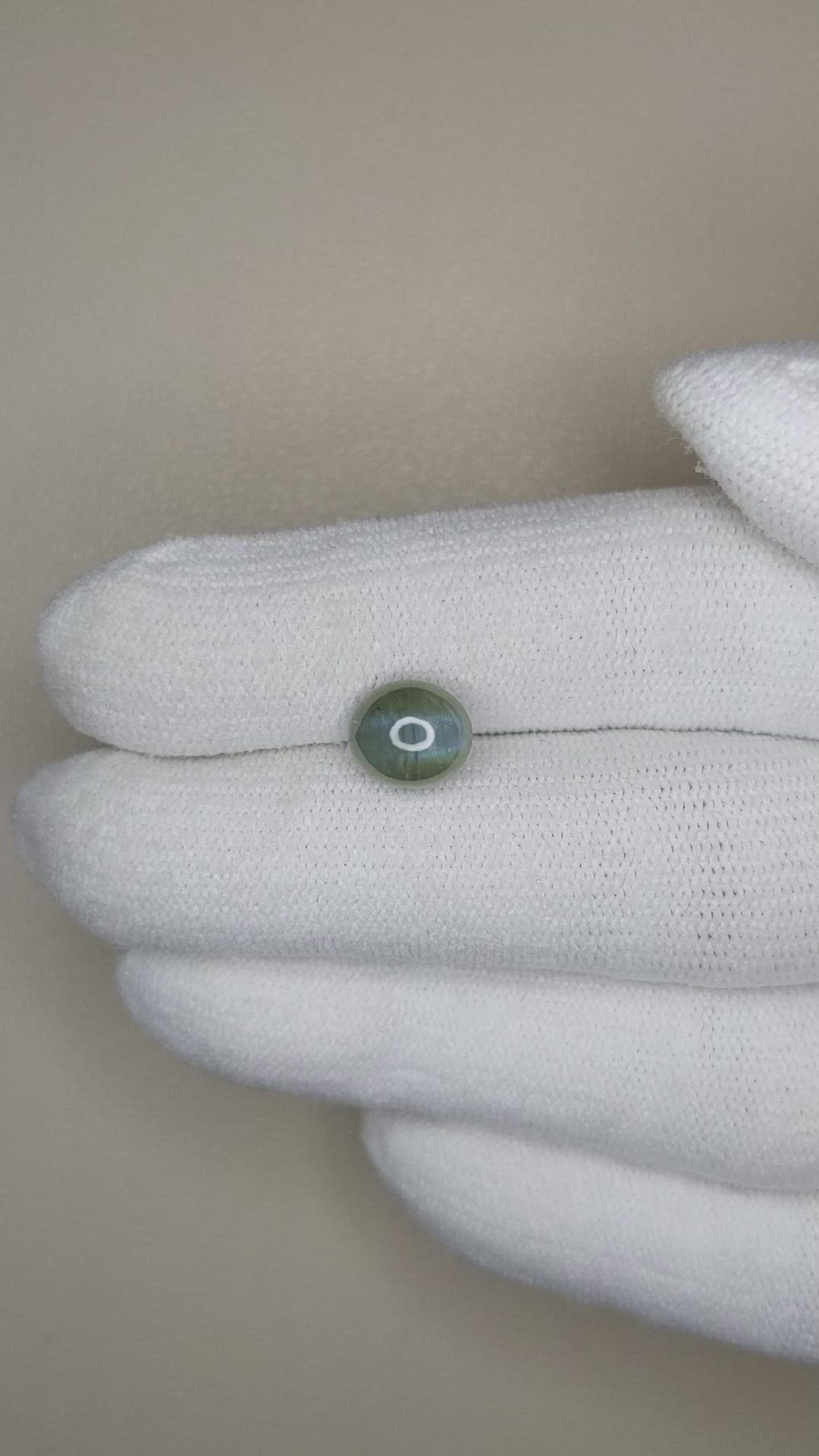 3.01 Ct. Cabochon Alexandrite from Ceylon (Sri Lanka) Size Video