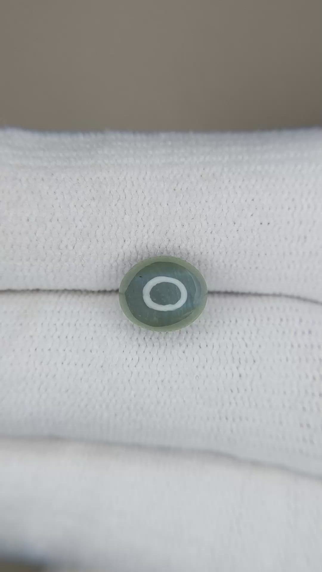 3.01 Ct. Cabochon Alexandrite from Ceylon (Sri Lanka) Size Video