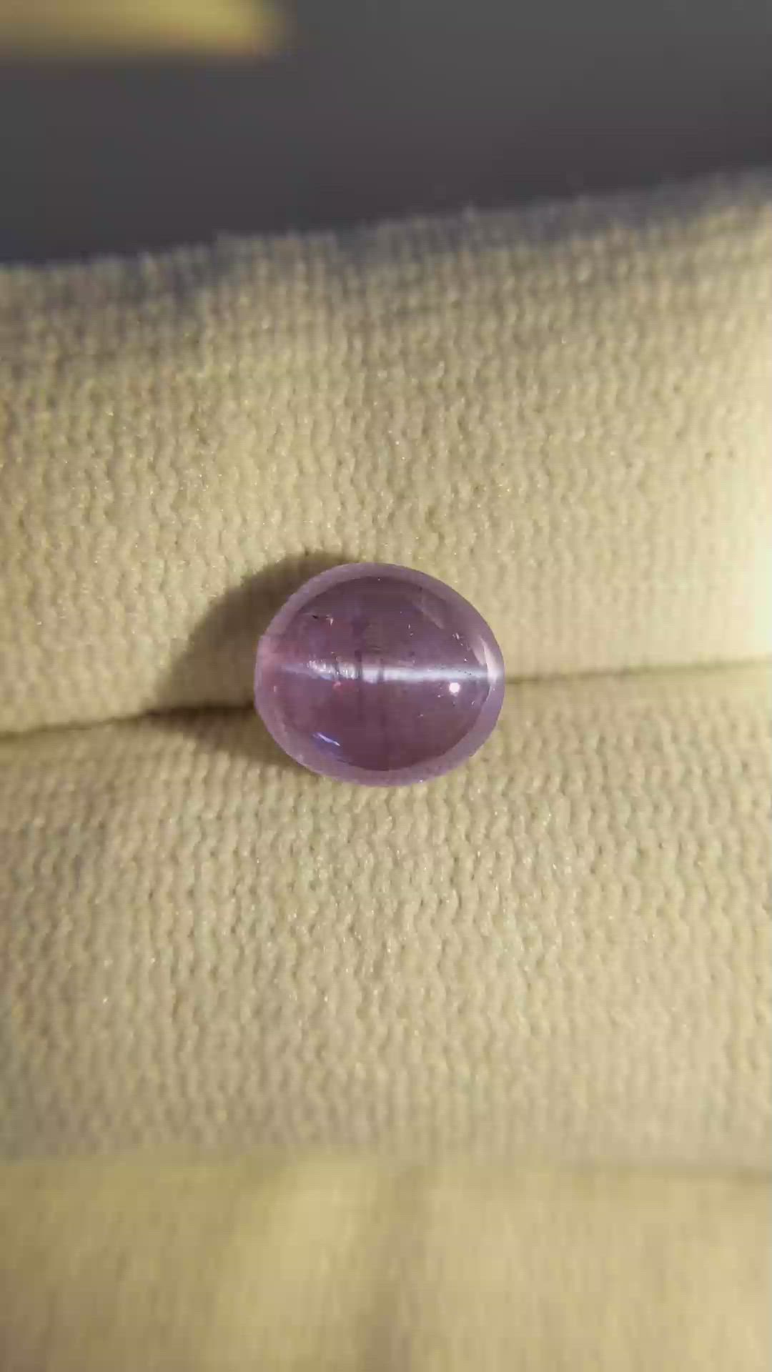 3.01 Ct. Cabochon Alexandrite from Ceylon (Sri Lanka) Size Video