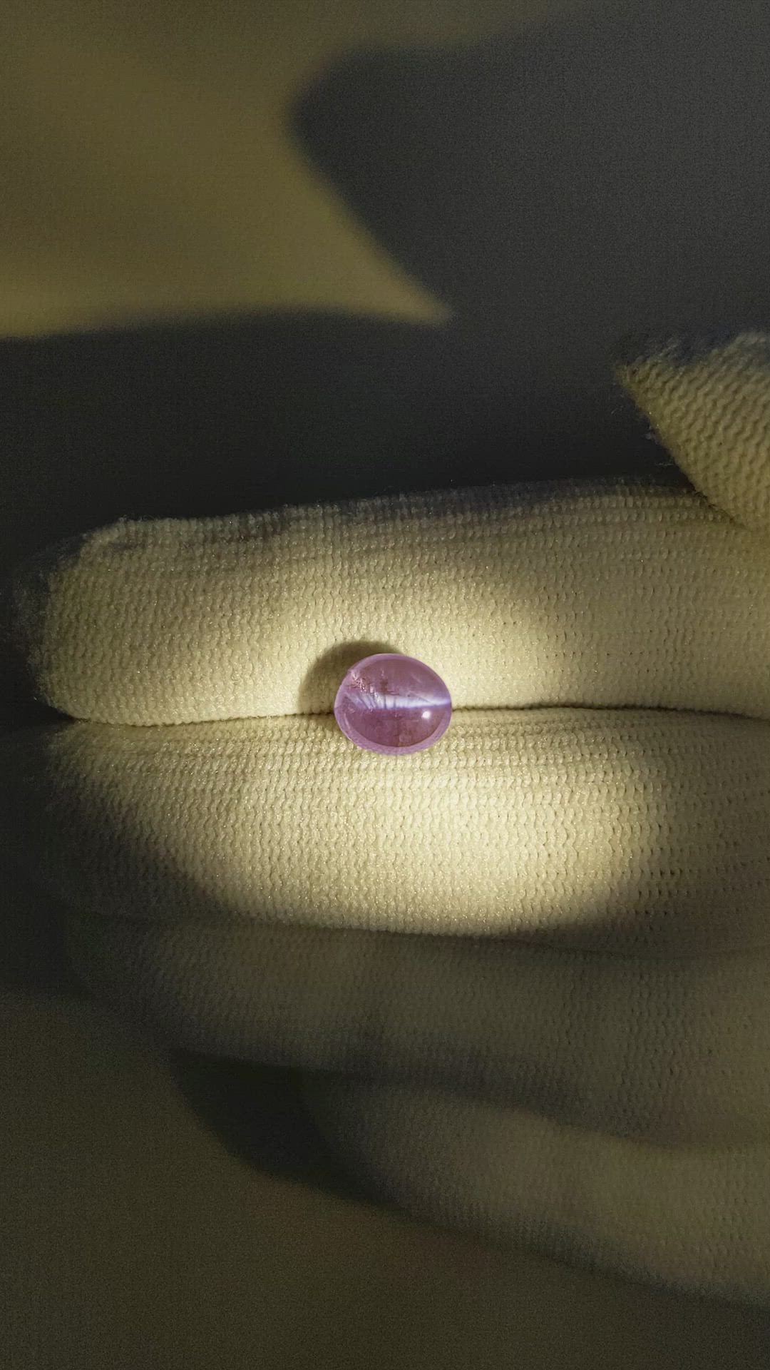 3.01 Ct. Cabochon Alexandrite from Ceylon (Sri Lanka) Size Video