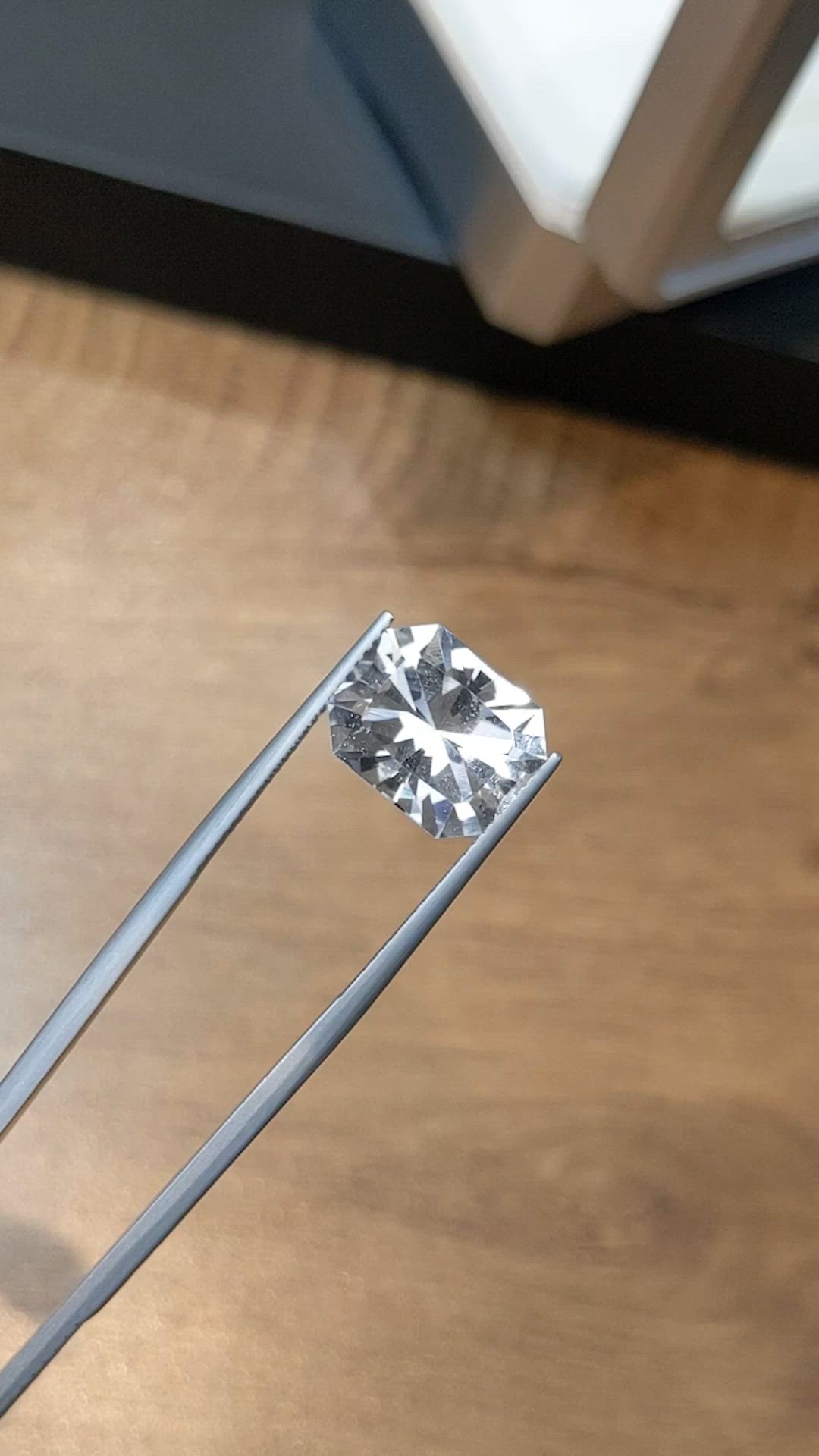 5.77 Ct. Goshenite from Brazil Size Video