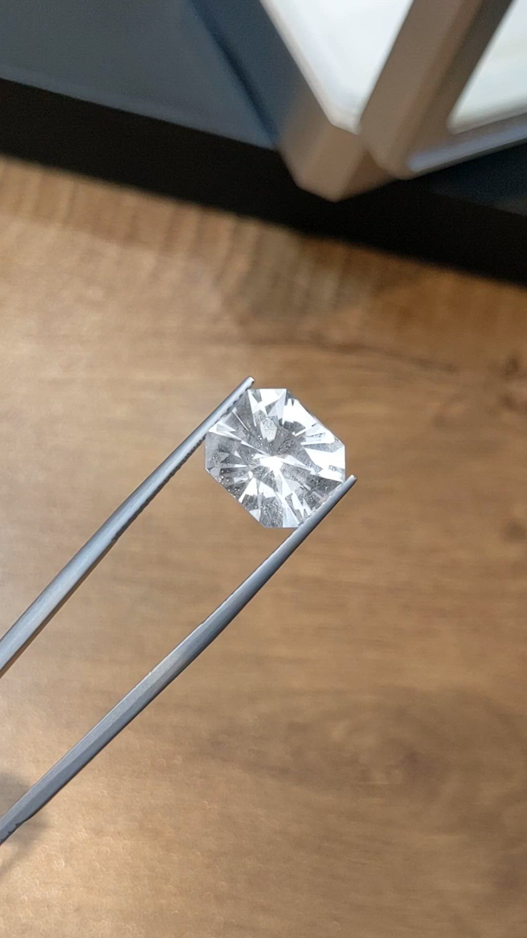 6.04 Ct. Goshenite from Brazil Size Video