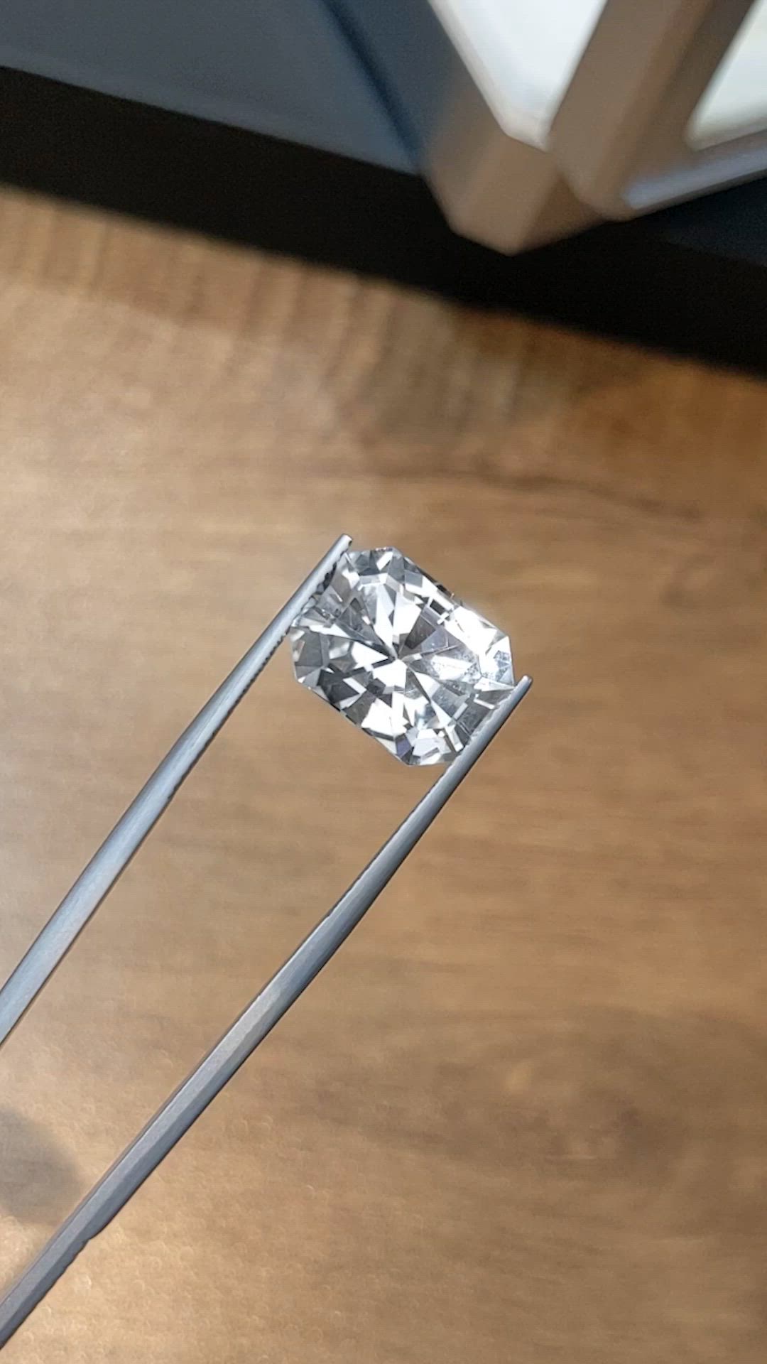 6.64 Ct. Goshenite from Brazil Size Video