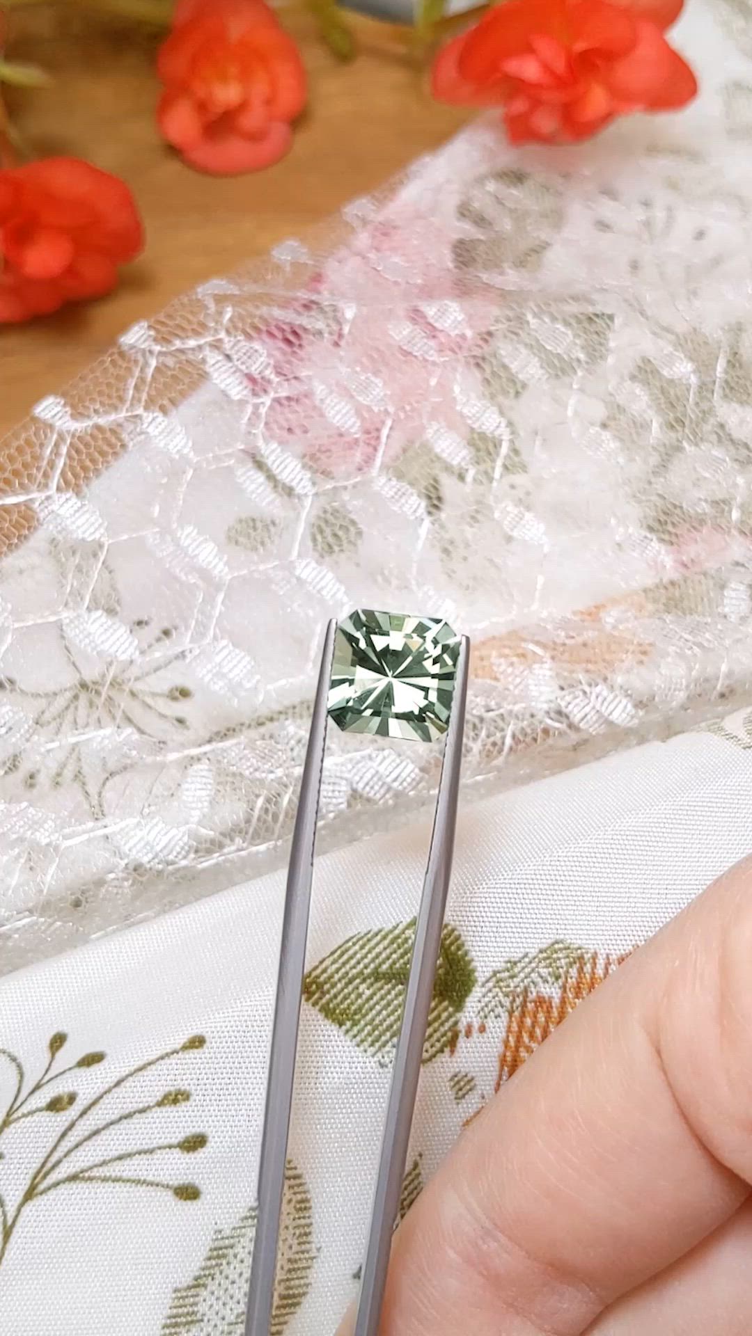 4.76 Ct. Prasiolite from Tanzania Size Video