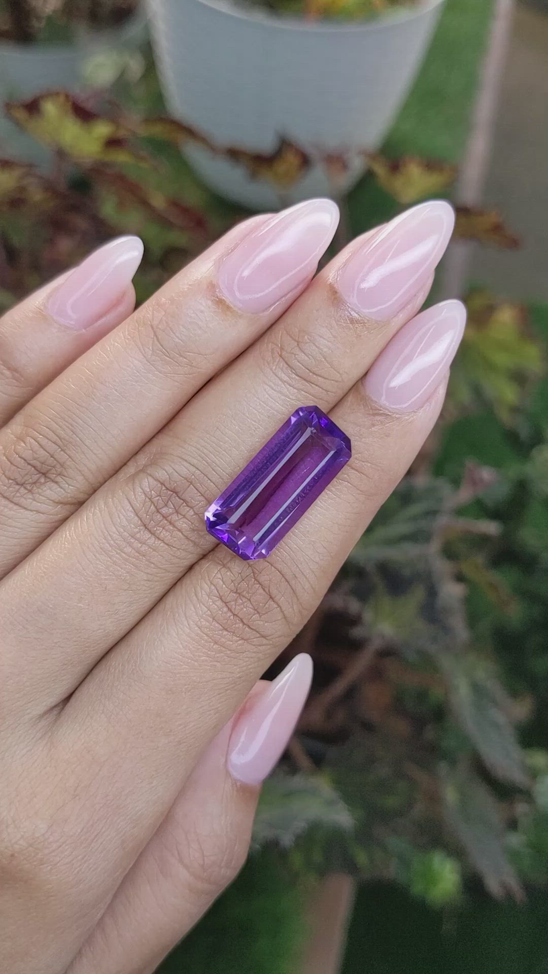 11.57 Ct. Amethyst from Ceylon (Sri Lanka) Size Video