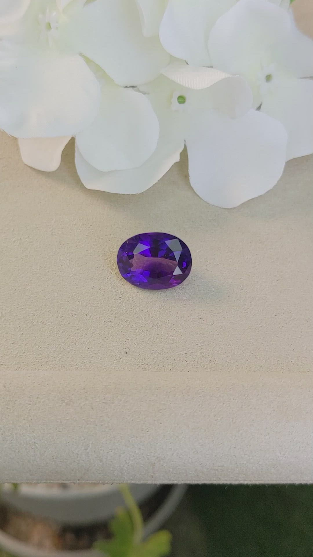 9.25 Ct. Amethyst from Ceylon (Sri Lanka) Size Video