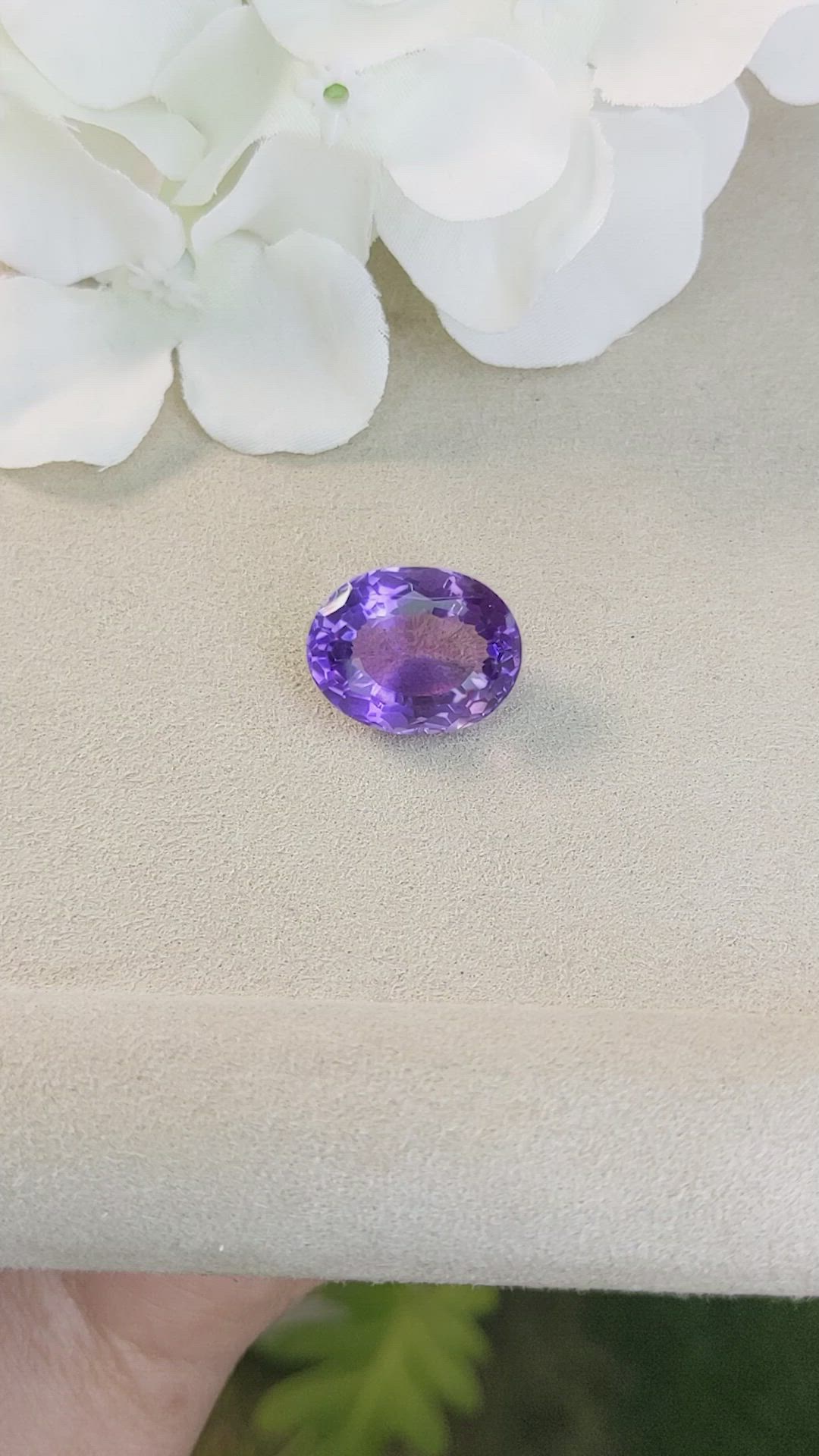 13.06 Ct. Amethyst from Ceylon (Sri Lanka) Size Video