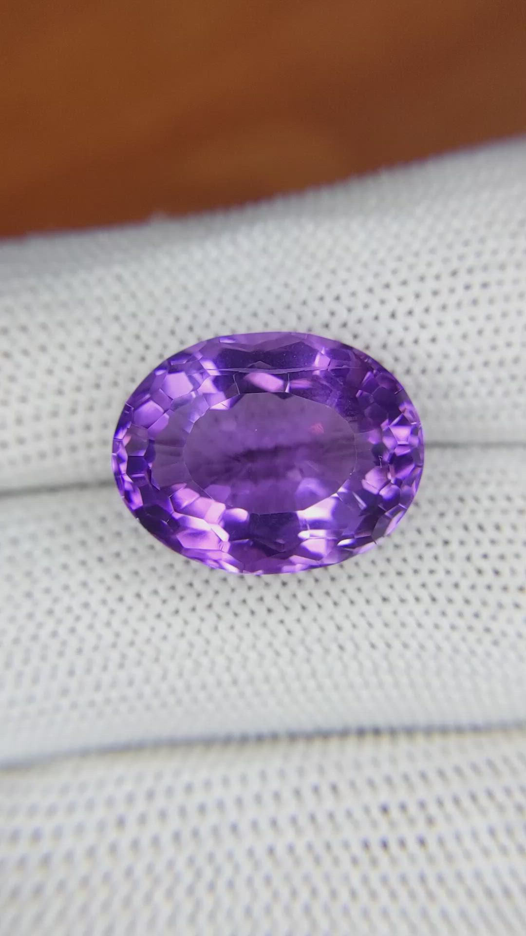 13.06 Ct. Amethyst from Ceylon (Sri Lanka) Size Video