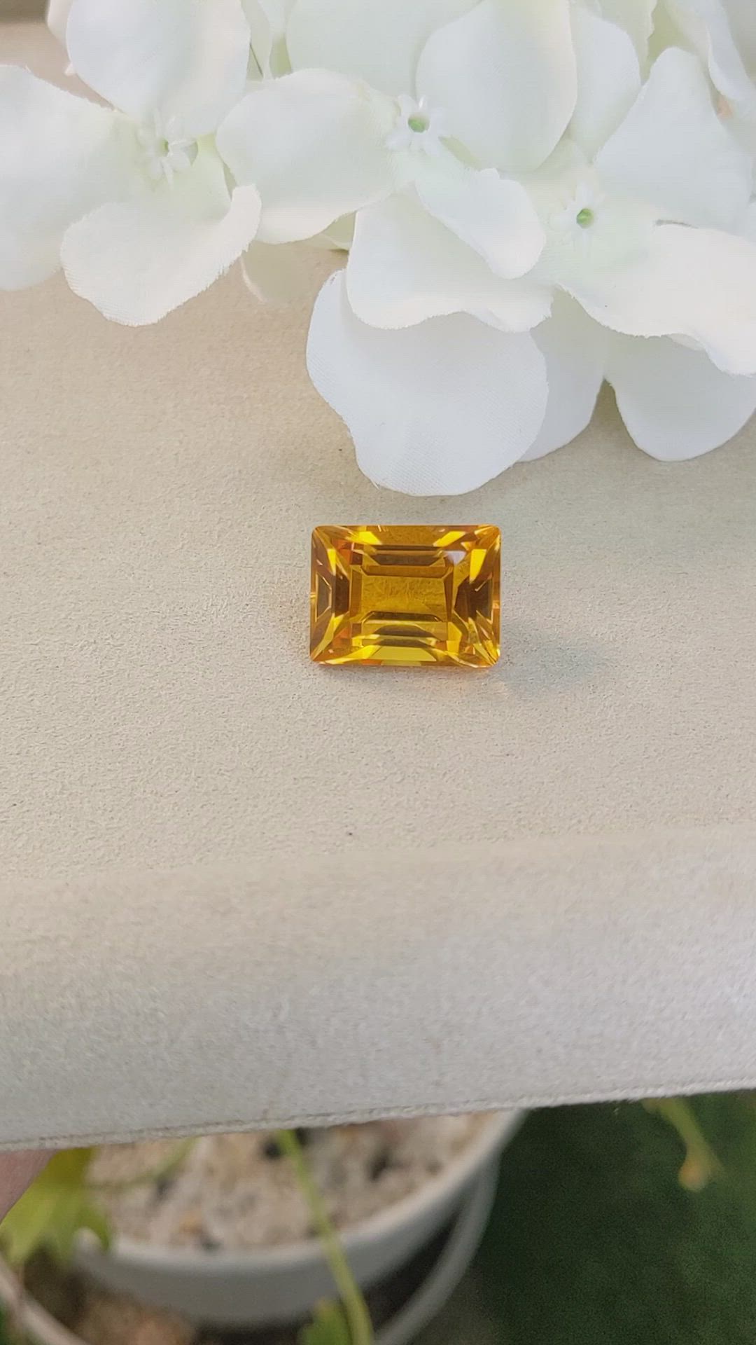 21.27 Ct. Citrine from Ceylon (Sri Lanka) Size Video