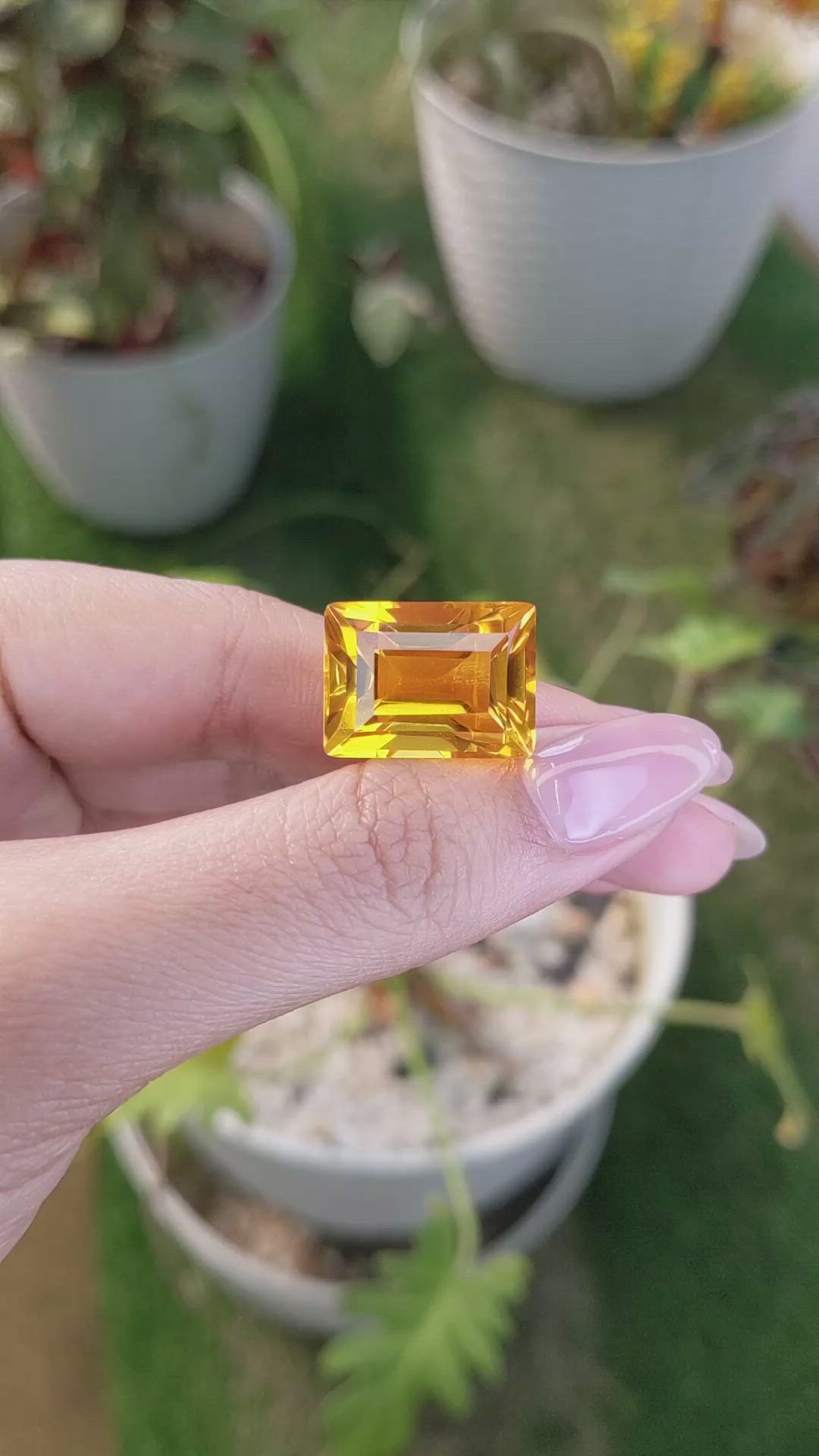 21.27 Ct. Citrine from Ceylon (Sri Lanka) Size Video