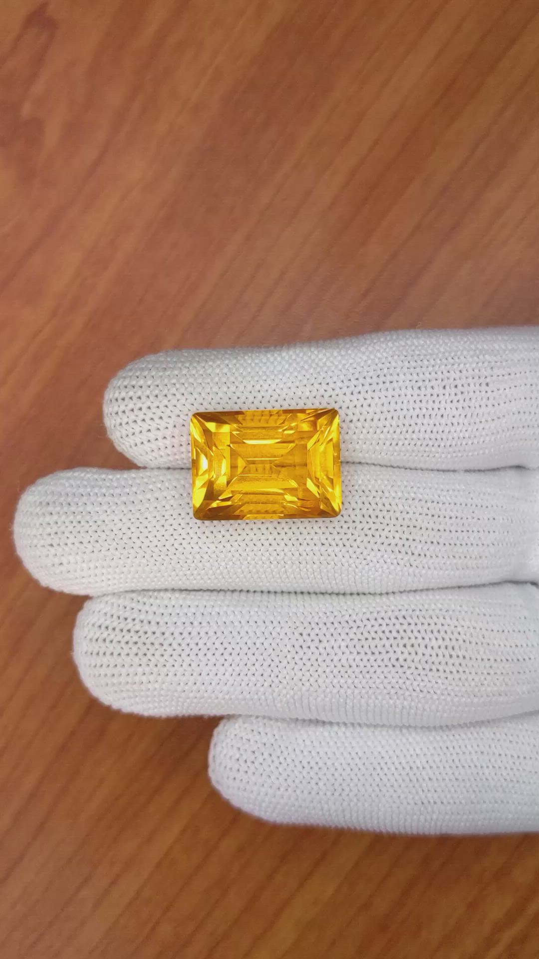 21.27 Ct. Citrine from Ceylon (Sri Lanka) Size Video
