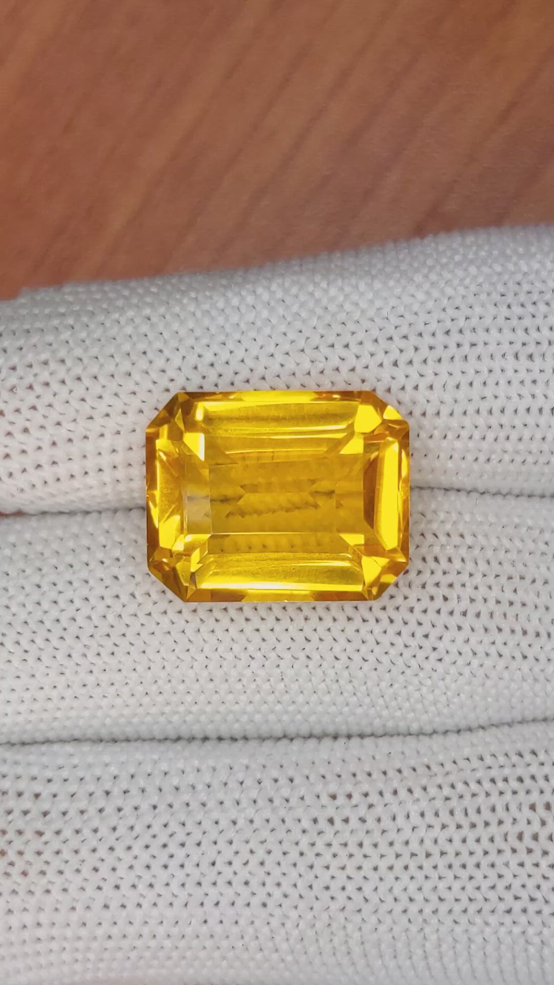 16.58 Ct. Citrine from Ceylon (Sri Lanka) Size Video