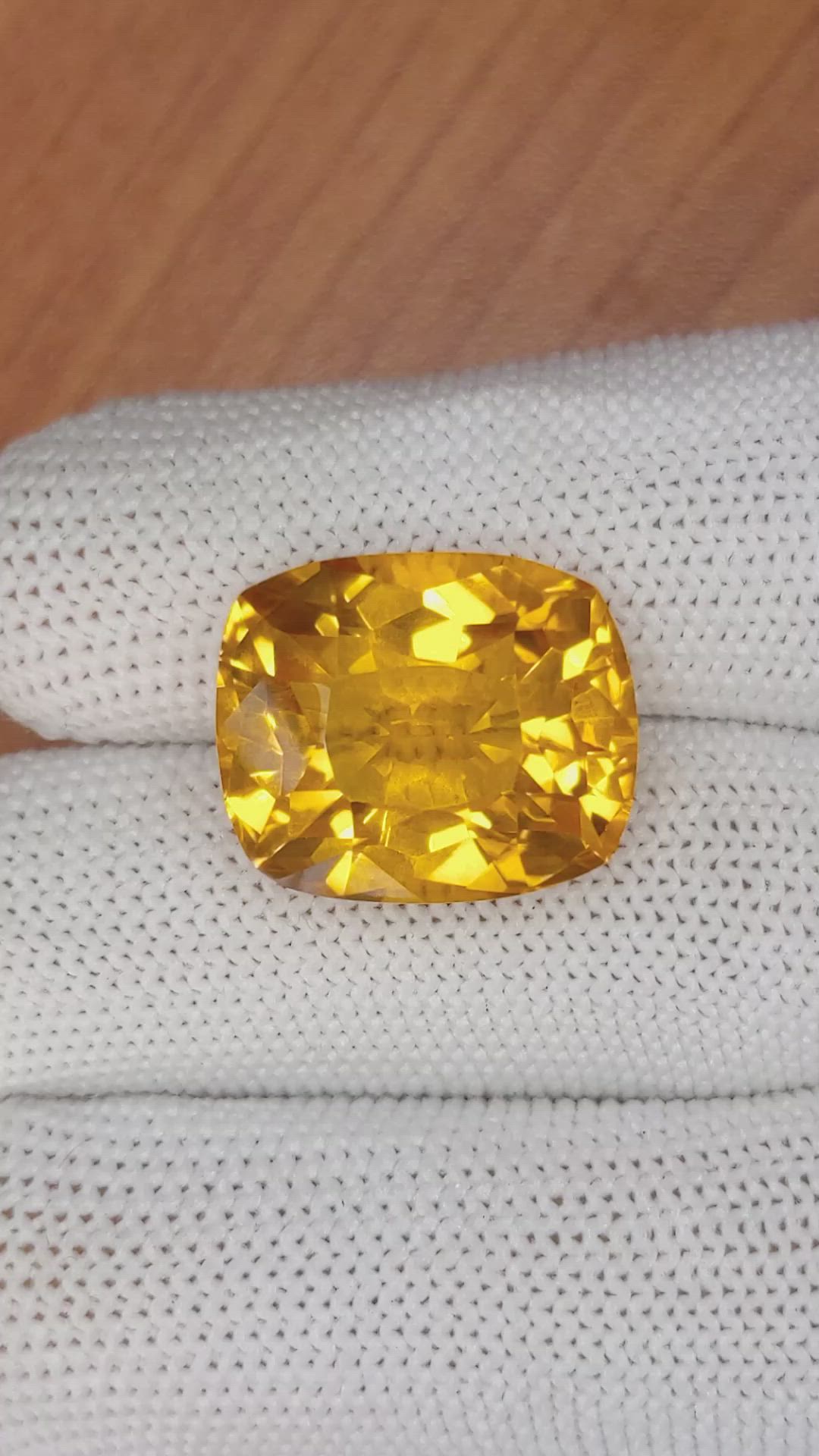 16.32 Ct. Citrine from Ceylon (Sri Lanka) Size Video