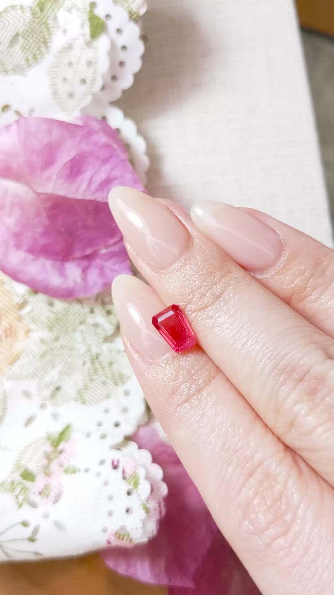 1.69 Ct. Rhodonite from Russia Size Video