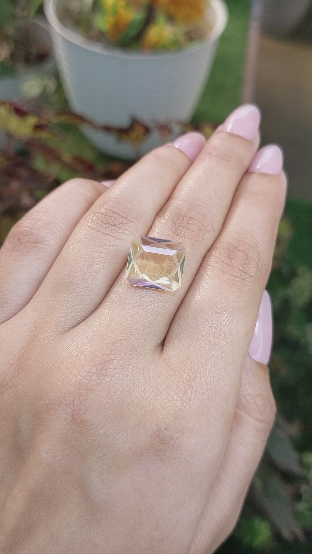 5.17 Ct. Ametrine from Ceylon (Sri Lanka) Size Video