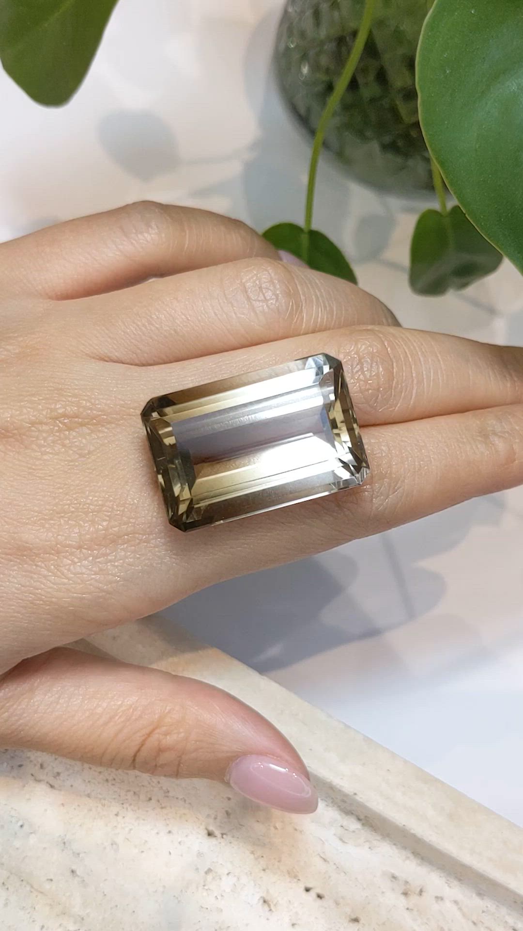 64.91 Ct. Smokey Quartz from Brazil Size Video