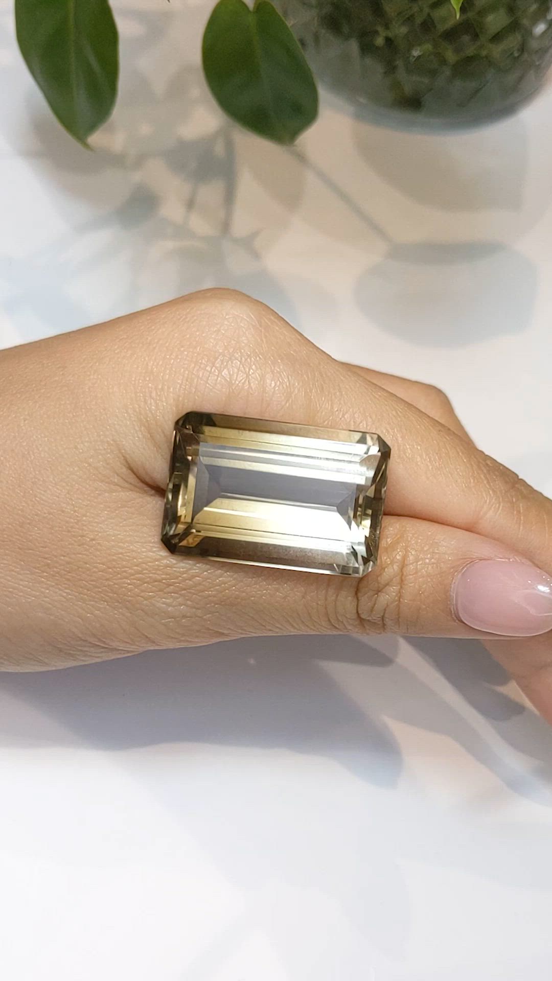 64.91 Ct. Smokey Quartz from Brazil Size Video