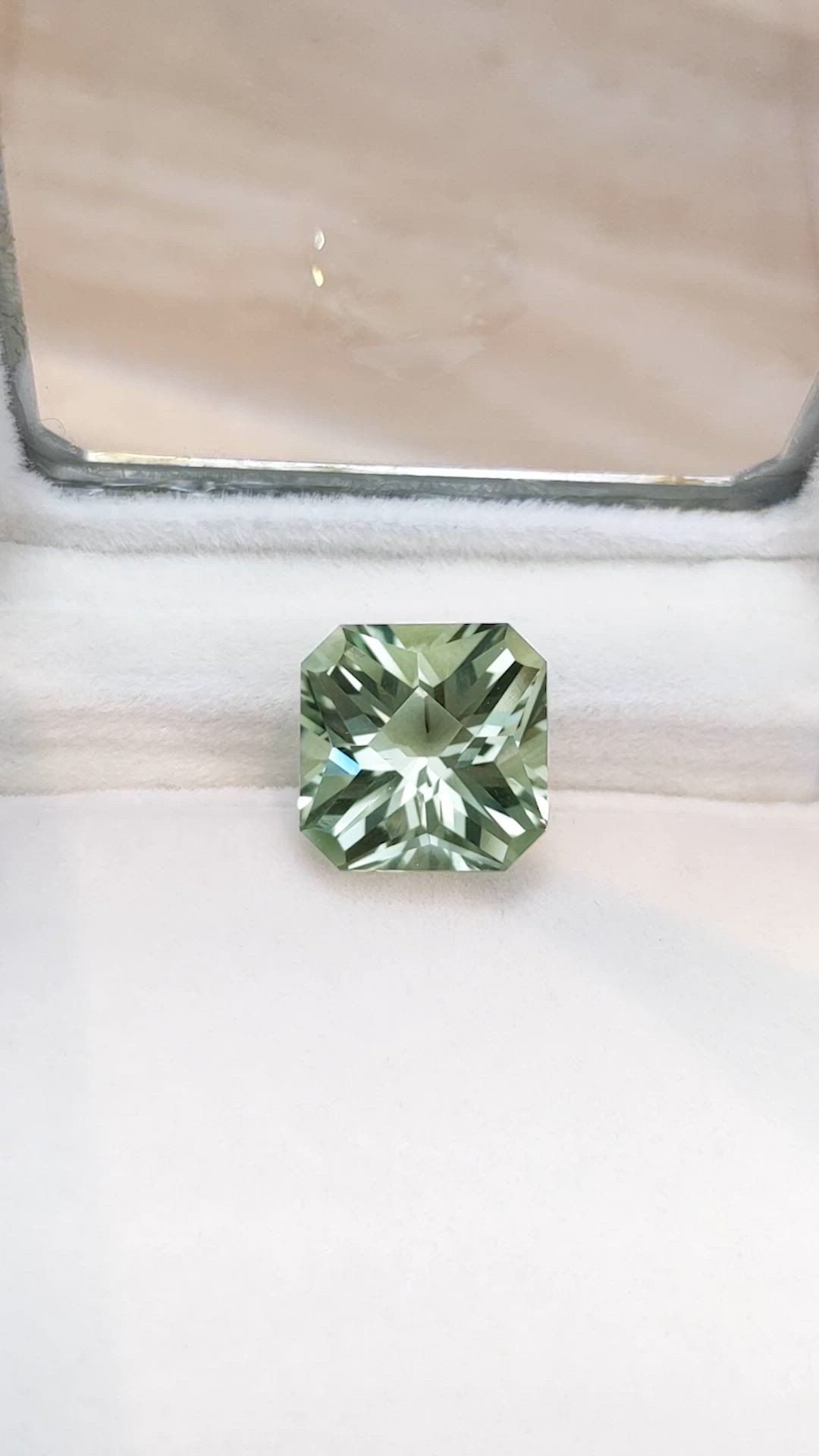 9.48 Ct. Prasiolite from Brazil Size Video