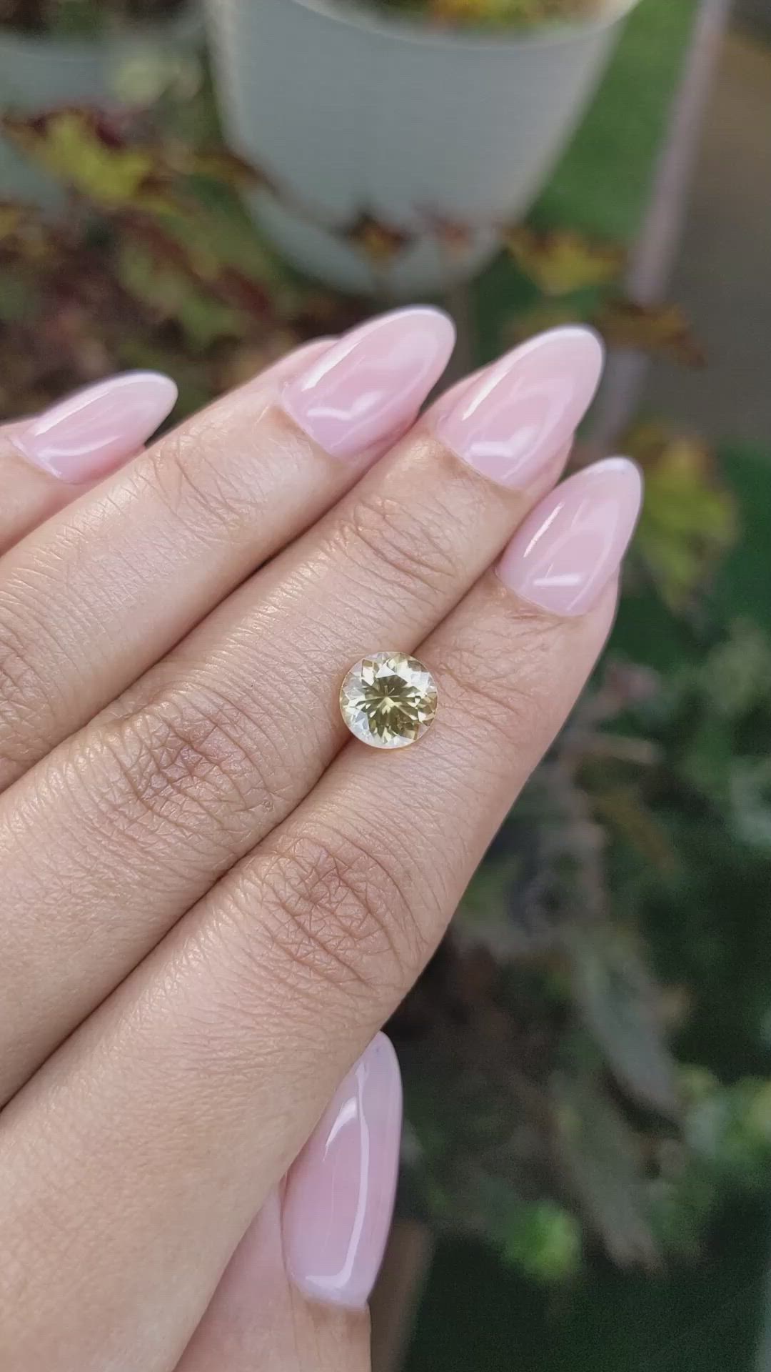 2.68 Ct. Zircon from Ceylon (Sri Lanka) Size Video