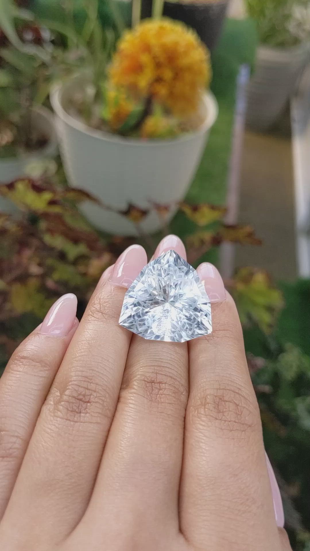 38.45 Ct. Topaz from Ceylon (Sri Lanka) Size Video