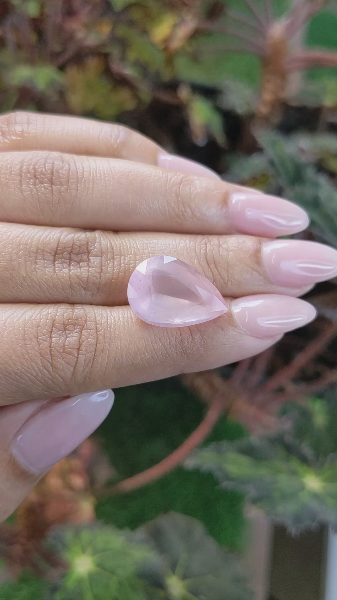 10.43 Ct. Rose Quartz from Ceylon (Sri Lanka) Size Video