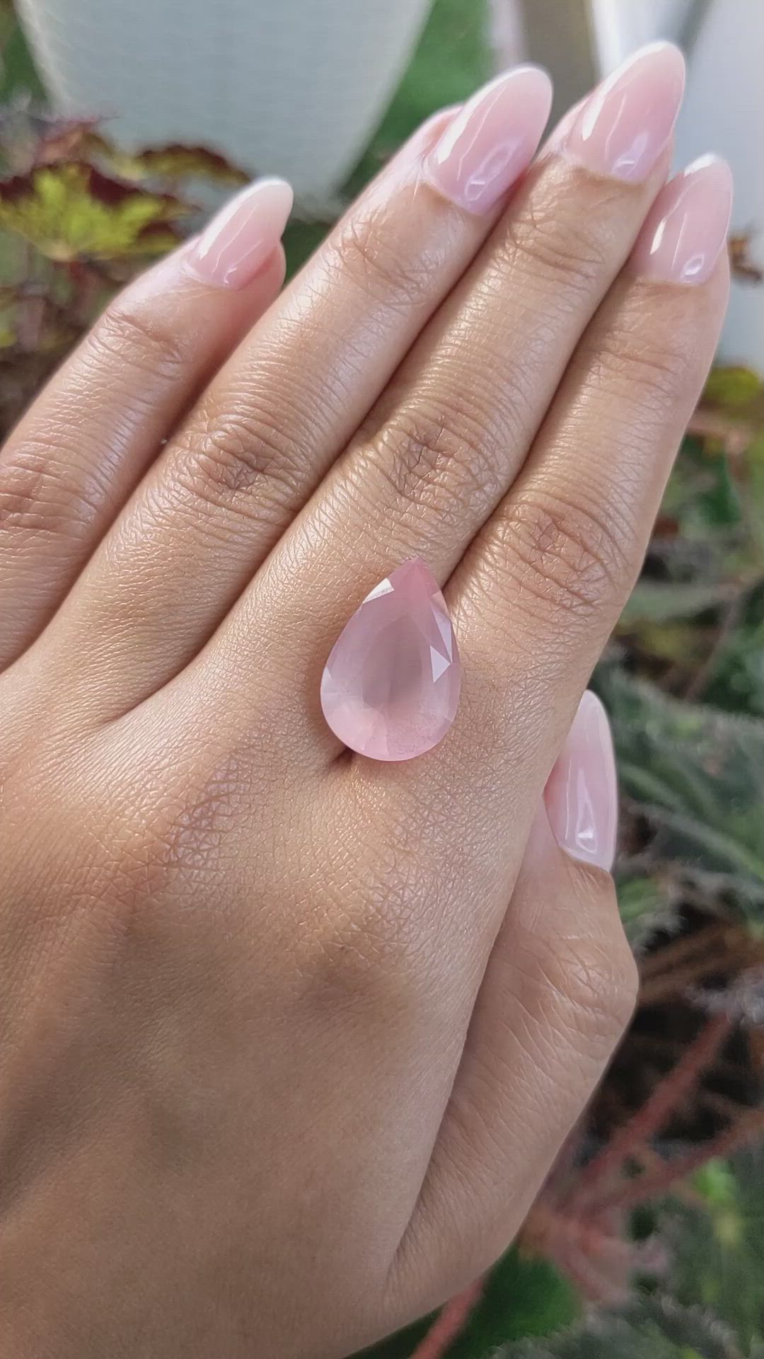 10.43 Ct. Rose Quartz from Ceylon (Sri Lanka) Size Video
