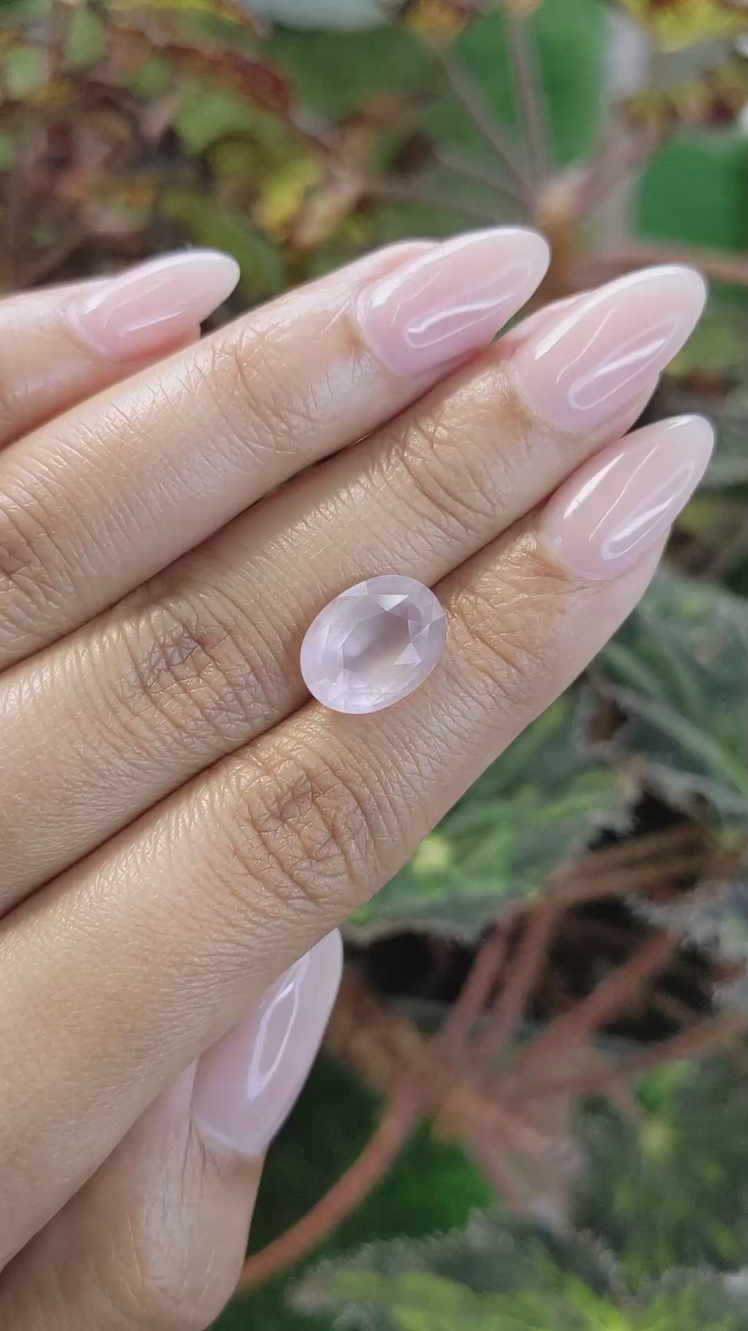 4.22 Ct. Rose Quartz from Ceylon (Sri Lanka) Size Video