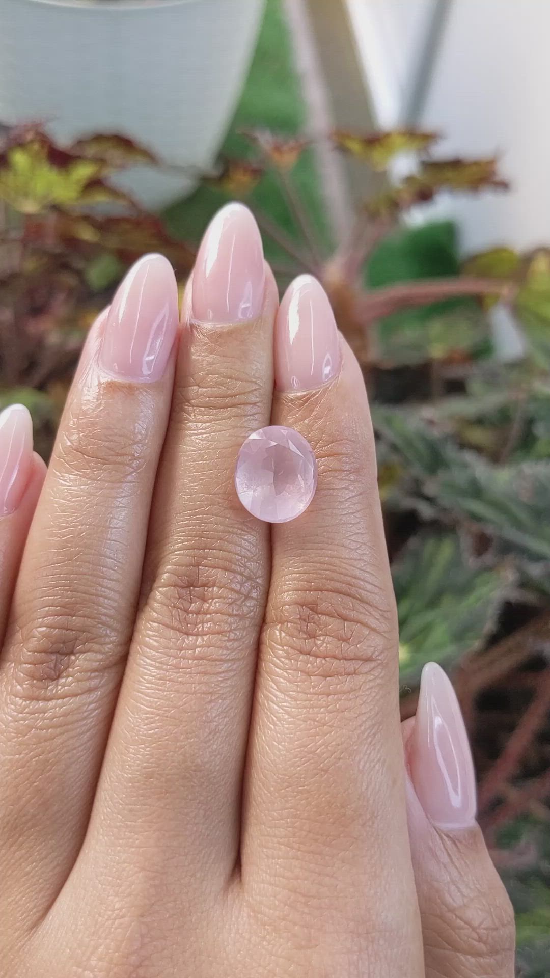 5.01 Ct. Rose Quartz from Ceylon (Sri Lanka) Size Video