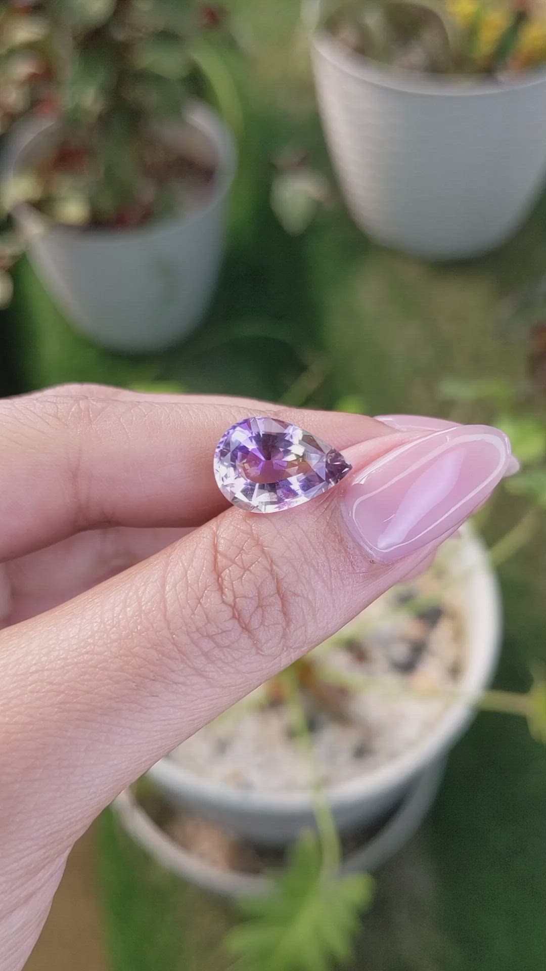 4.80 Ct. Ametrine from Ceylon (Sri Lanka) Size Video