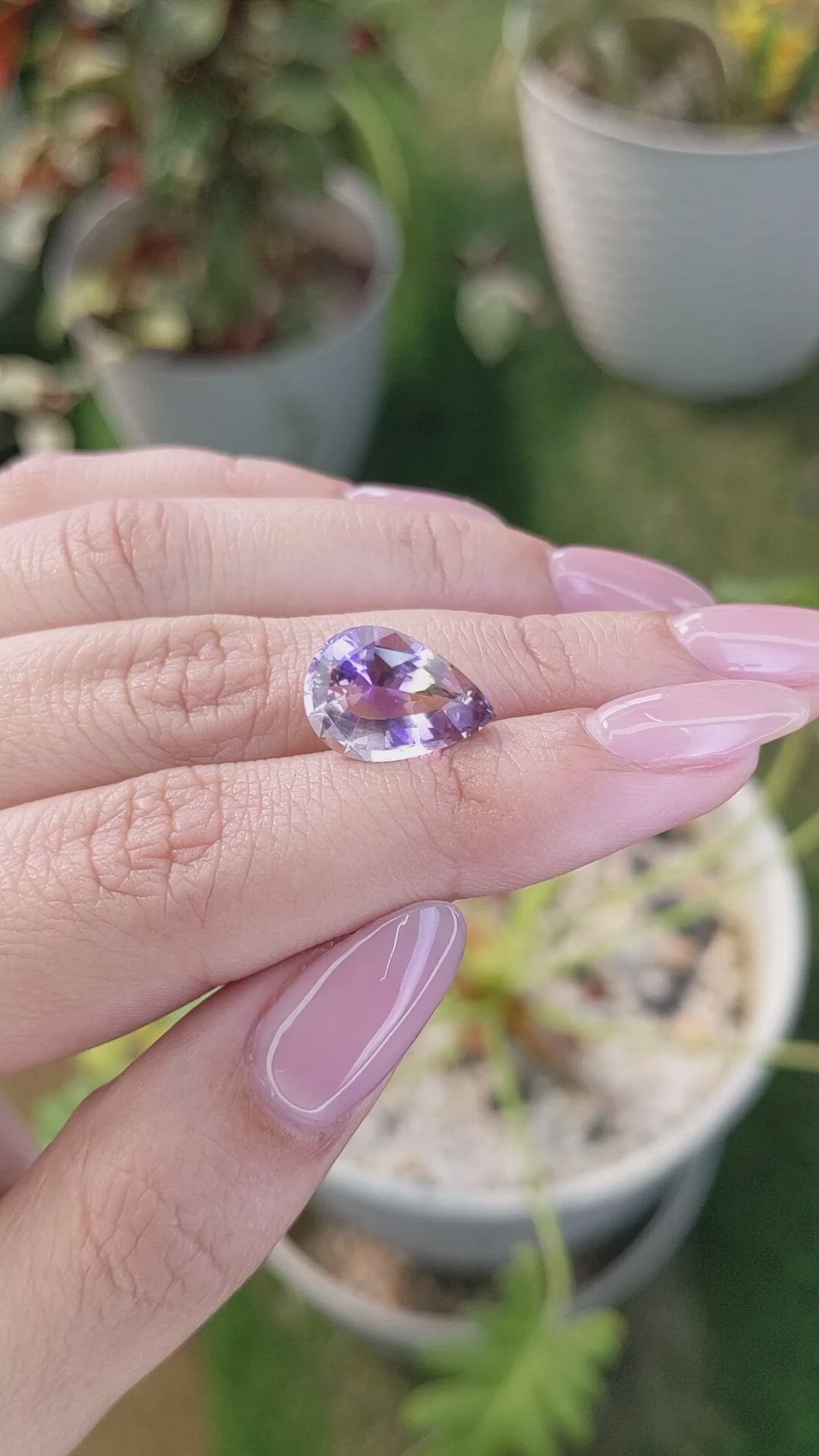 4.80 Ct. Ametrine from Ceylon (Sri Lanka) Size Video