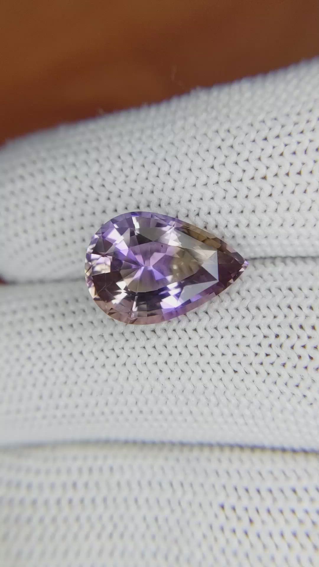 4.80 Ct. Ametrine from Ceylon (Sri Lanka) Size Video
