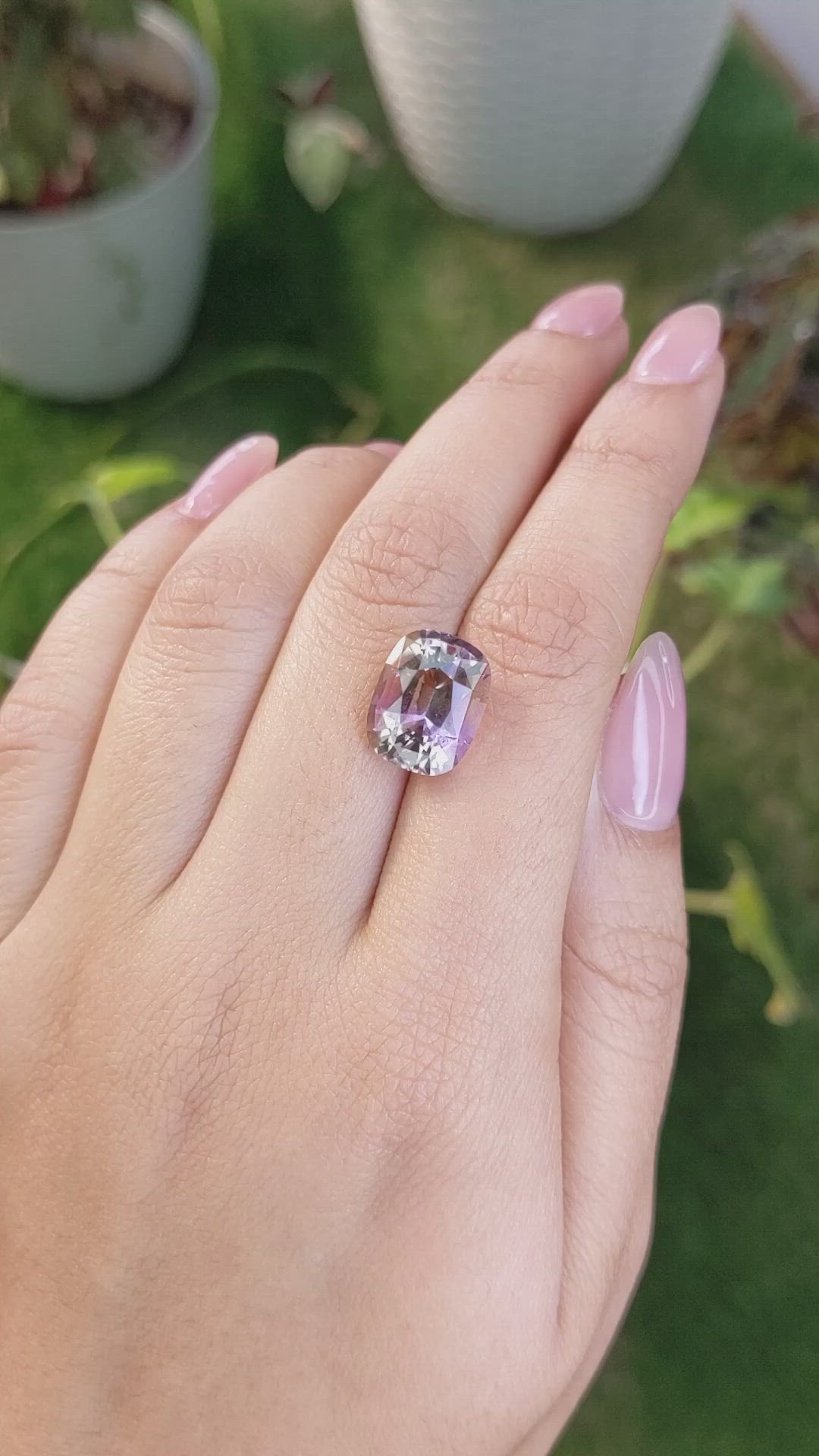 6.26 Ct. Ametrine from Ceylon (Sri Lanka) Size Video