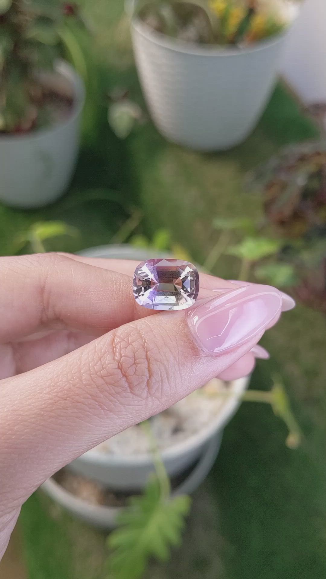 6.26 Ct. Ametrine from Ceylon (Sri Lanka) Size Video