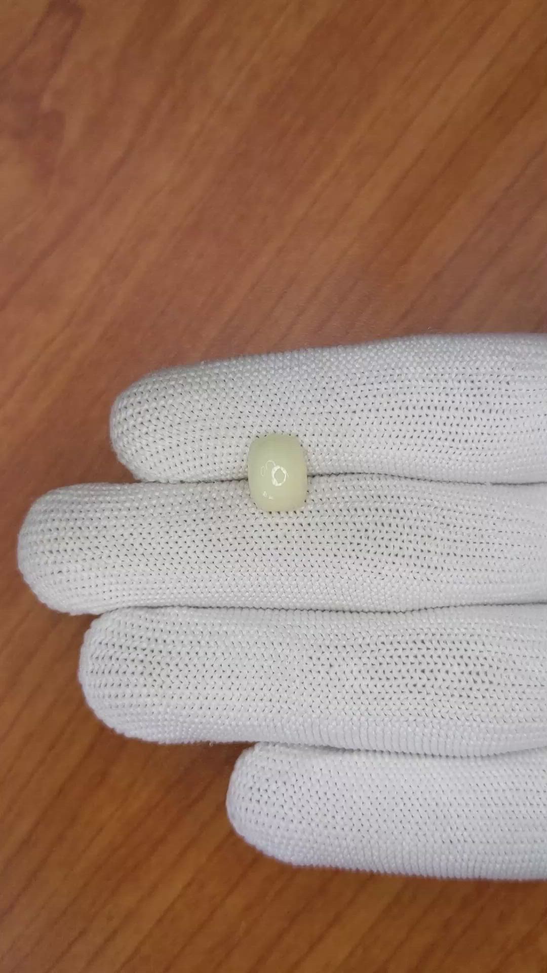 1.84 Ct. Cabochon White Opal from Australia Size Video