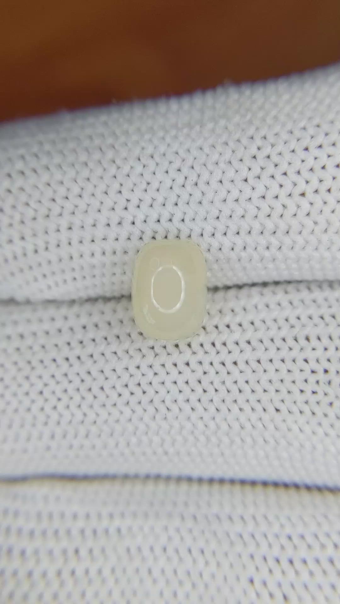 1.22 Ct. Cabochon White Opal from Australia Size Video