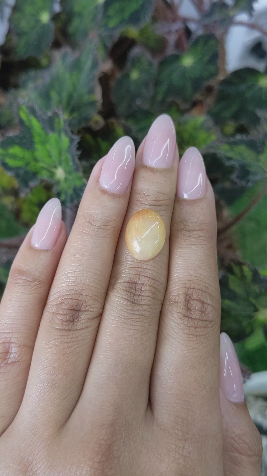 4.71 Ct. Cabochon Fire Opal from Australia Size Video