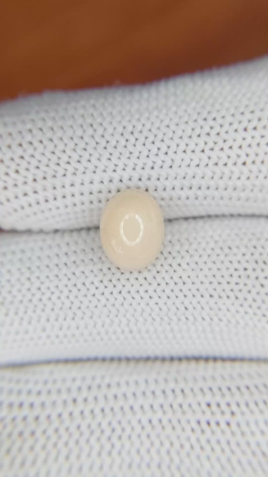 1.75 Ct. Cabochon White Opal from Australia Size Video