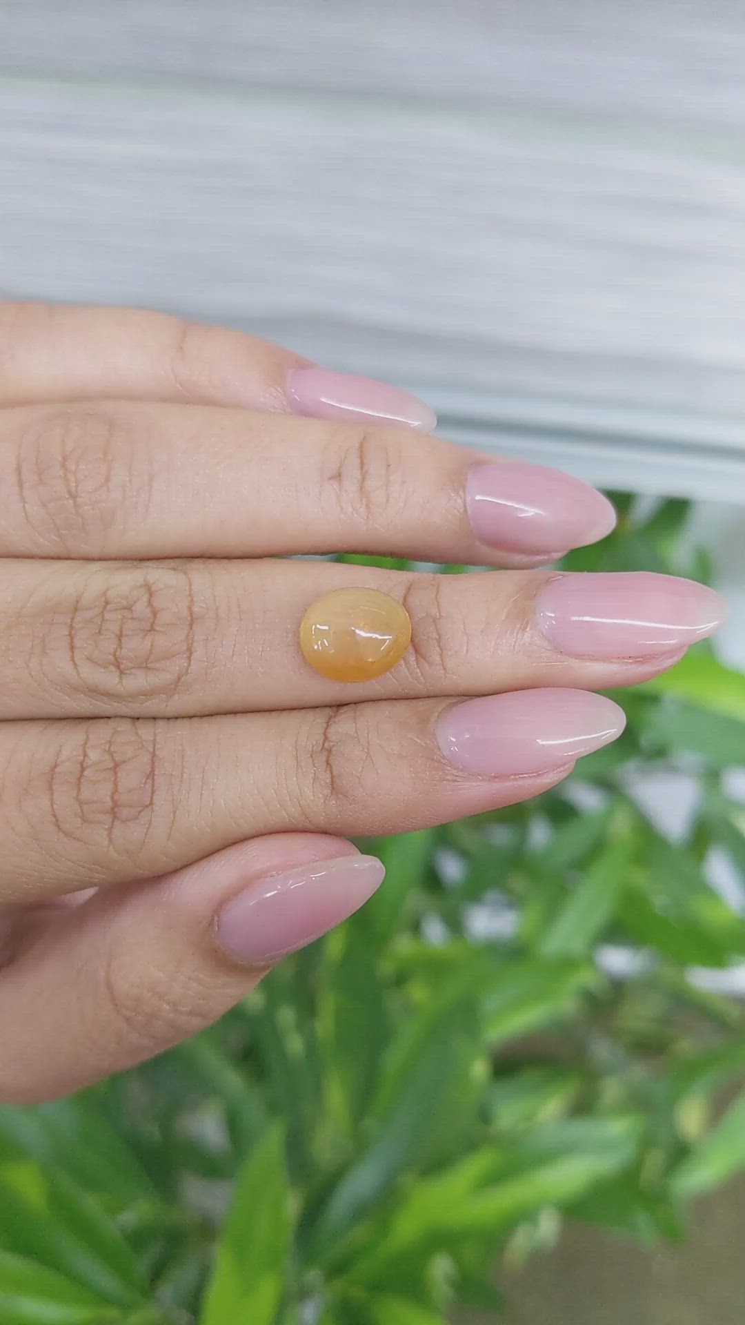 2.40 Ct. Cabochon Fire Opal from Australia Size Video