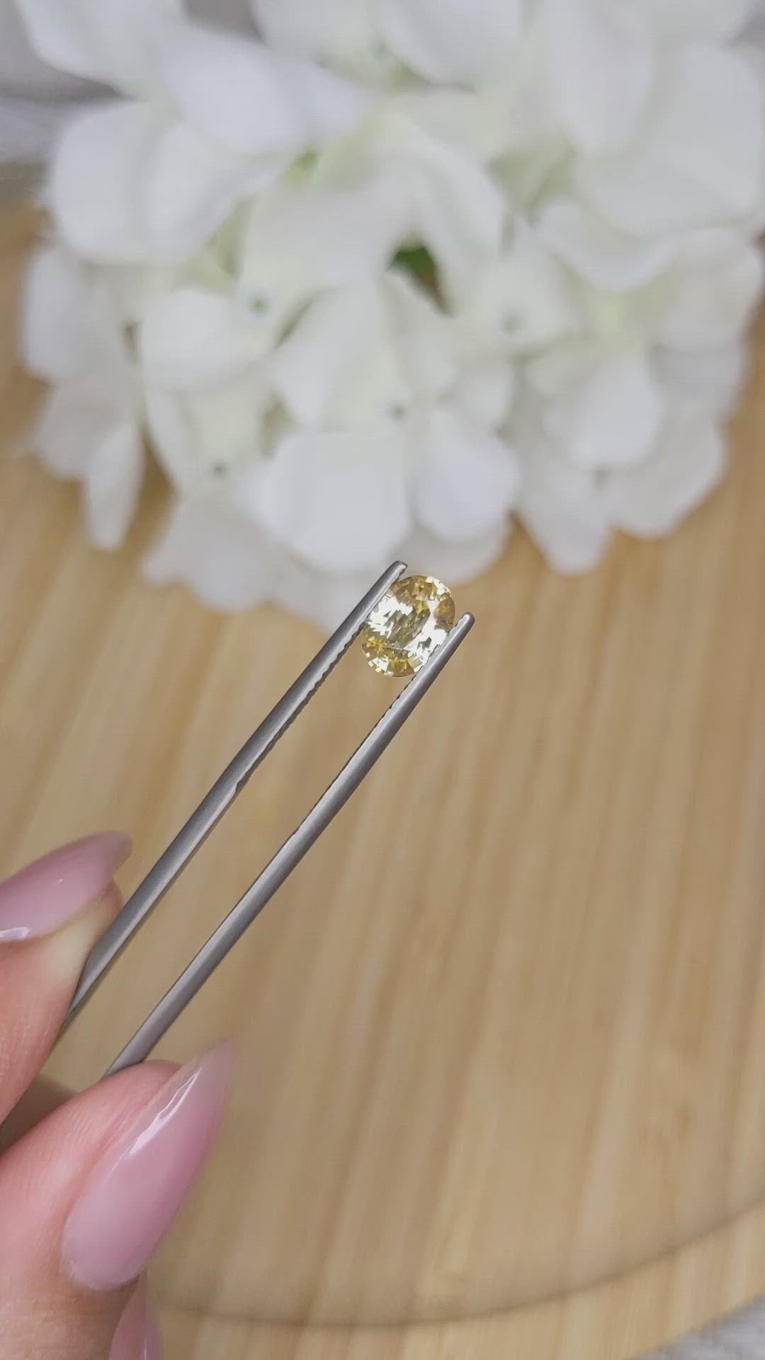 1.53 Ct. Zircon from Ceylon (Sri Lanka) Size Video