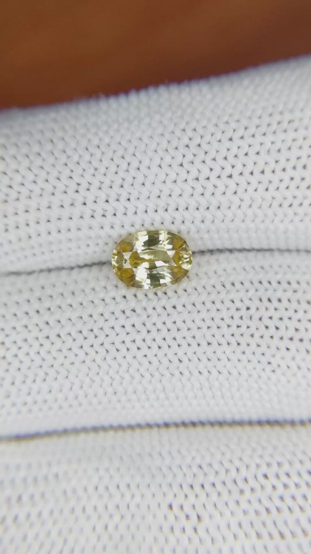 1.53 Ct. Zircon from Ceylon (Sri Lanka) Size Video