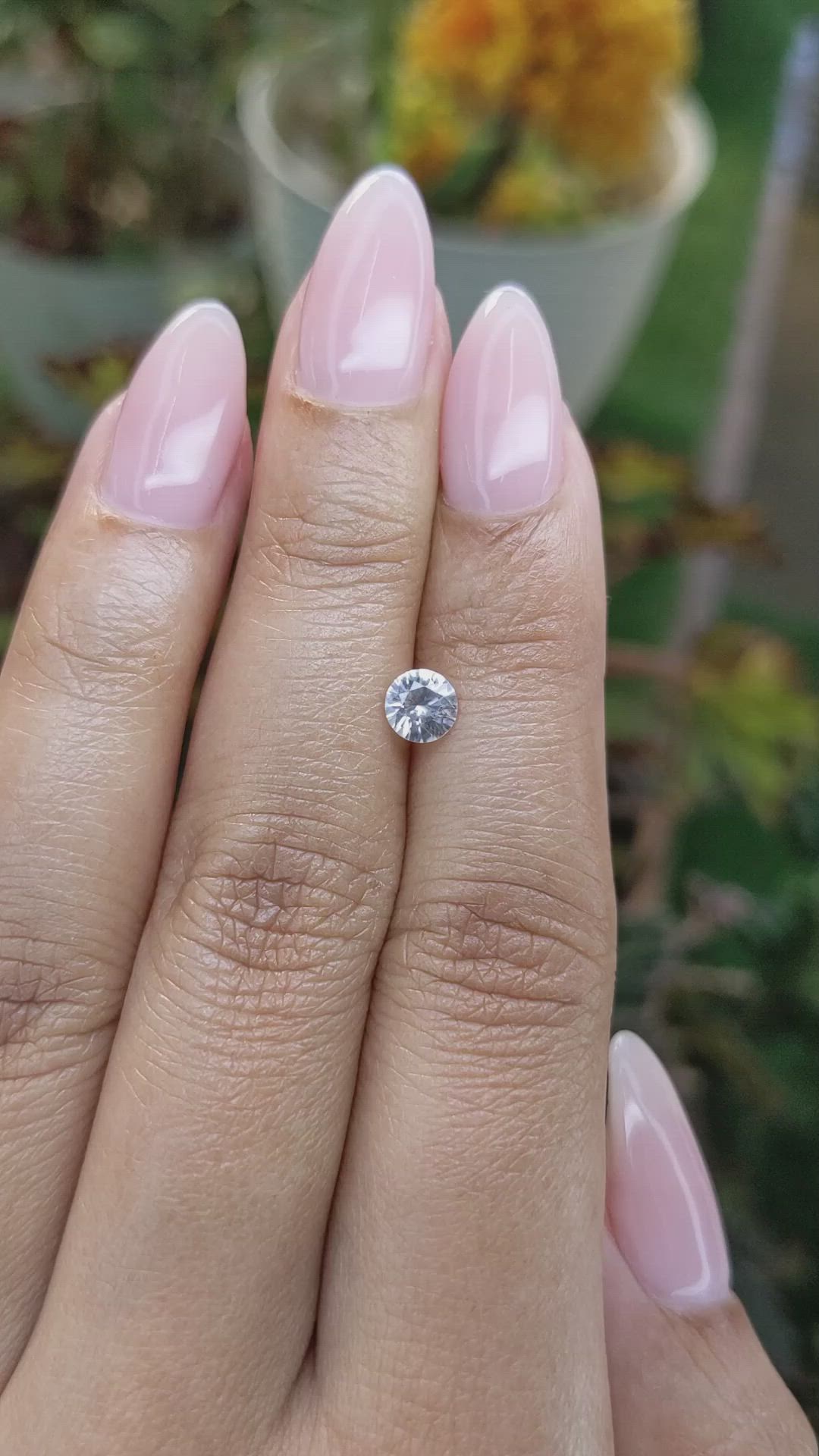 0.67 Ct. Zircon from Ceylon (Sri Lanka) Size Video