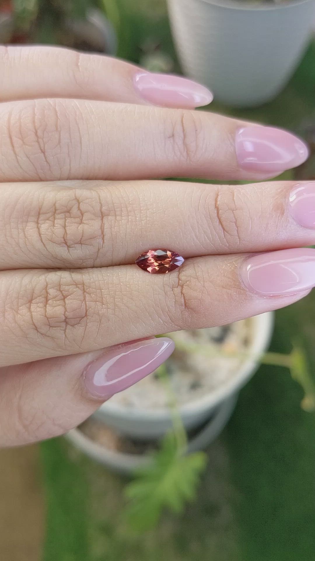 0.84 Ct. Almandine Garnet from Ceylon (Sri Lanka) Size Video