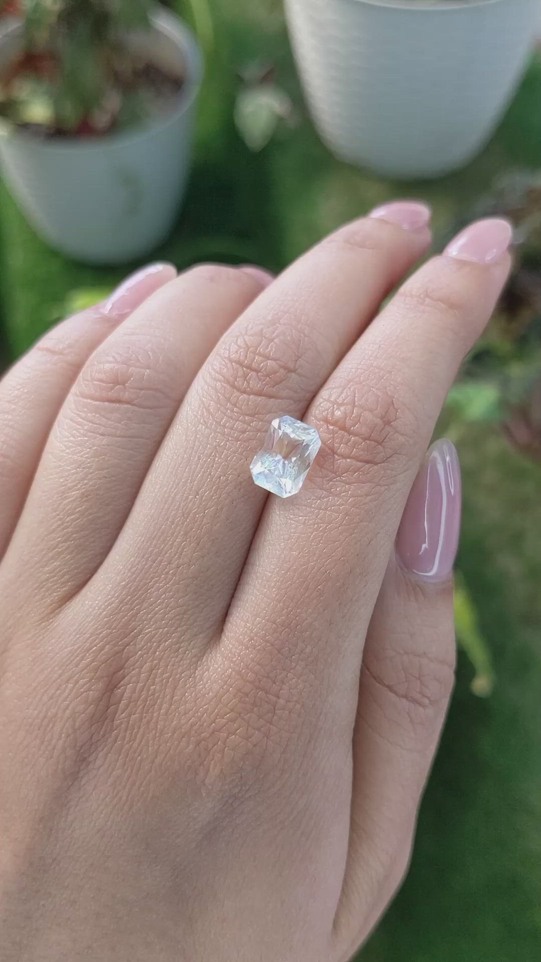 2.39 Ct. Moonstone from Ceylon (Sri Lanka) Size Video