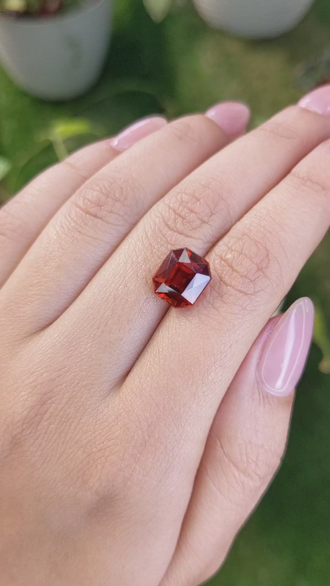 5.89 Ct. Hessonite Garnet from Madagascar Size Video