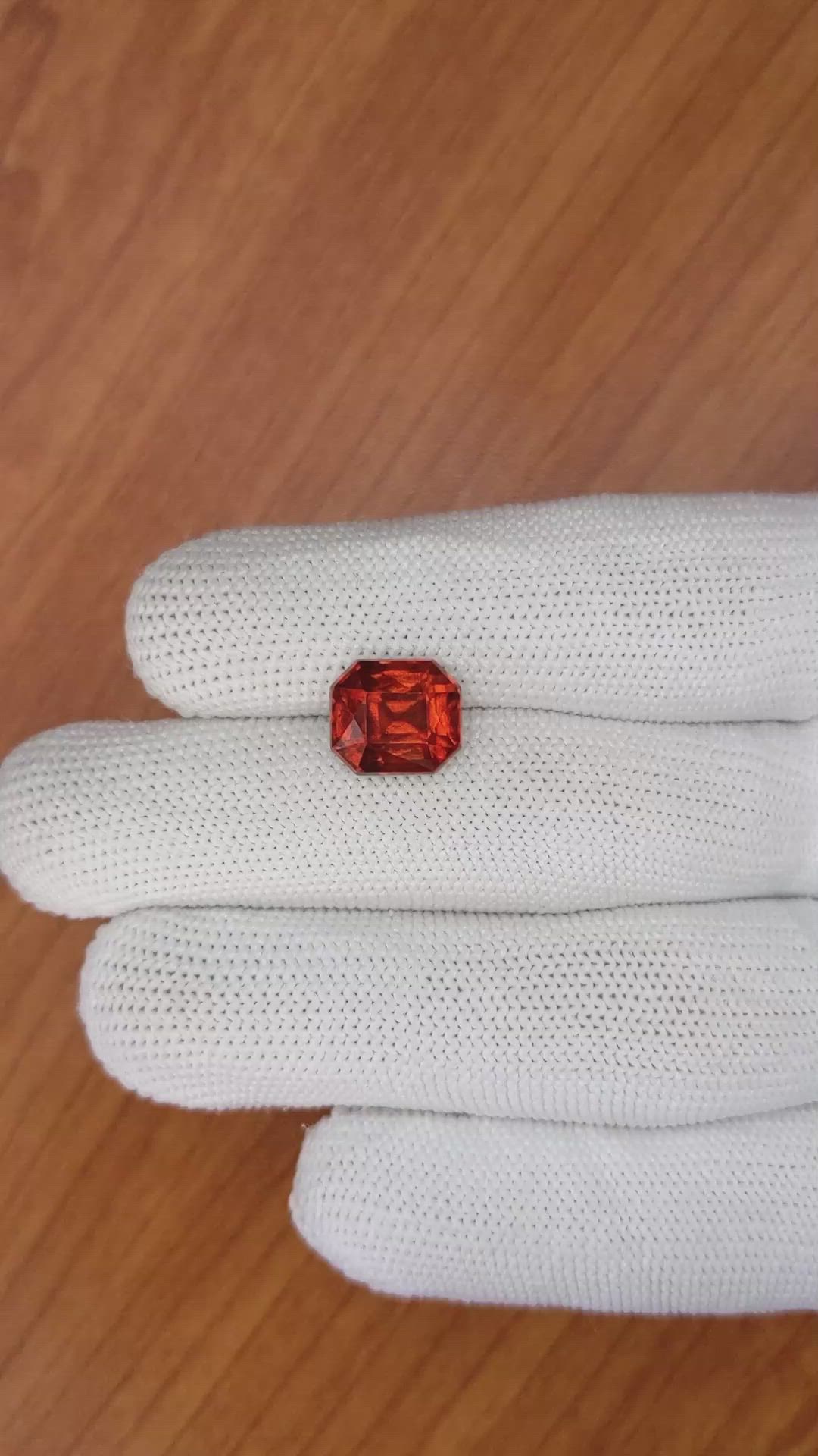 5.89 Ct. Hessonite Garnet from Madagascar Size Video